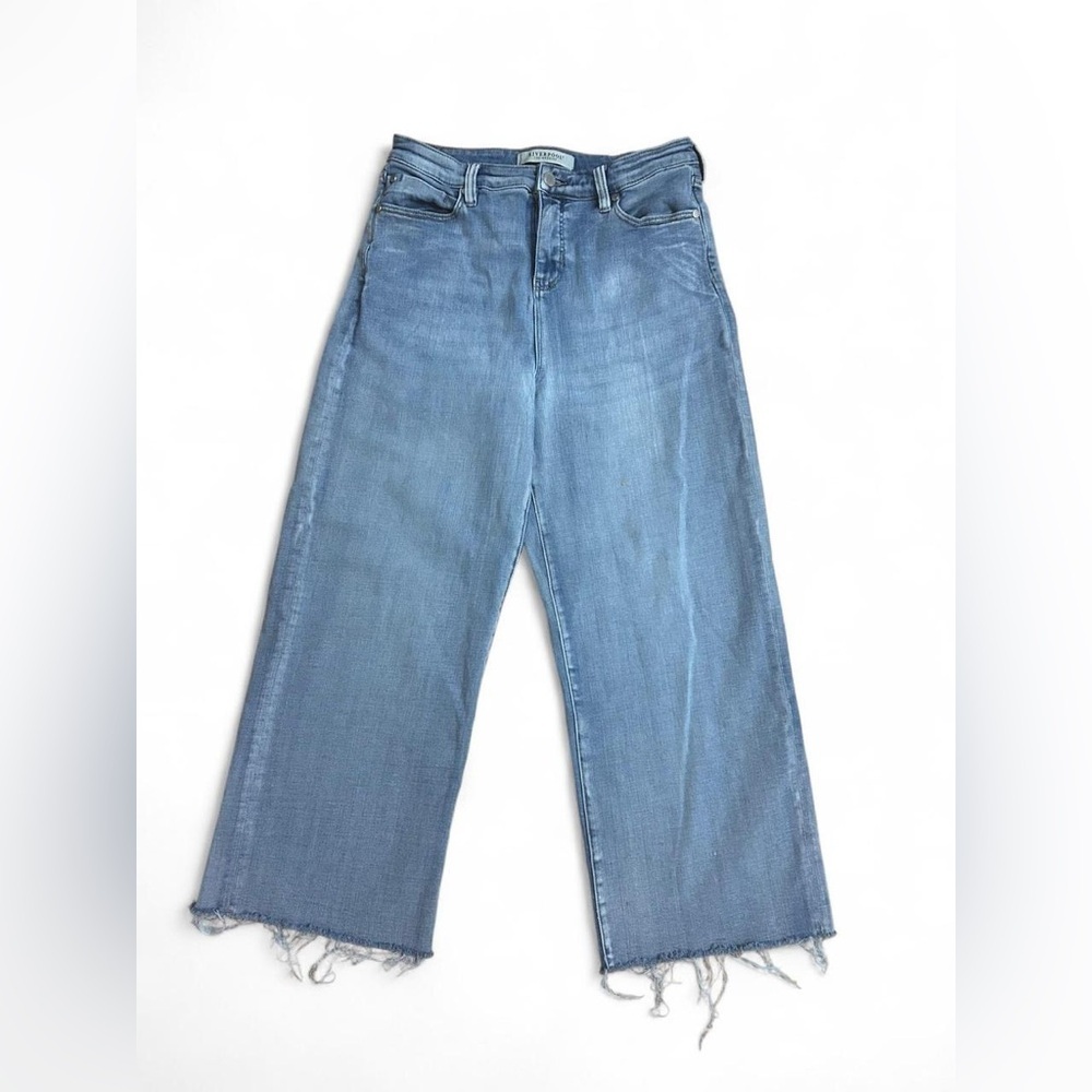 Liverpool Los Angeles Hem Cut Light Blue Jeans 6/28